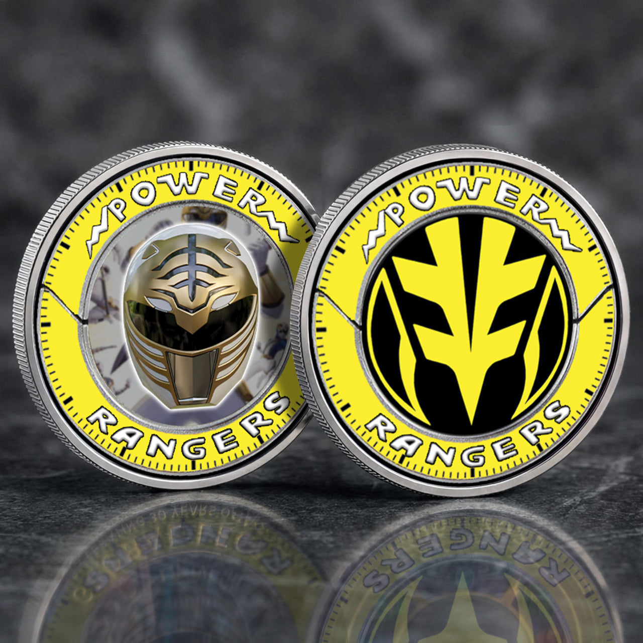 Set Of 7 Mighty Morphin Power Rangers Printed Commemorative Coin