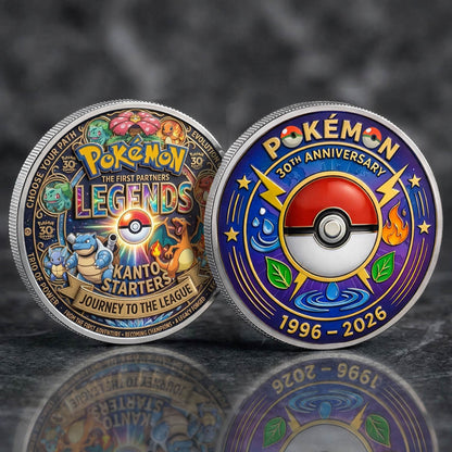 Poke 30th Anniversary The First Partner Printed Commemorative Coin