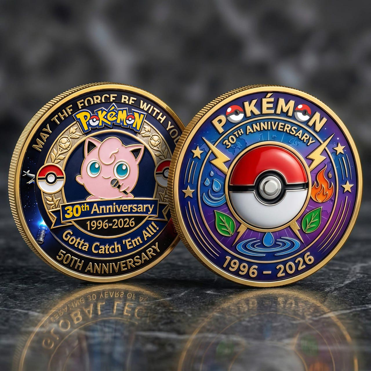 Poke 30th Anniversary Jigglypuff Collector Edition Printed Coin