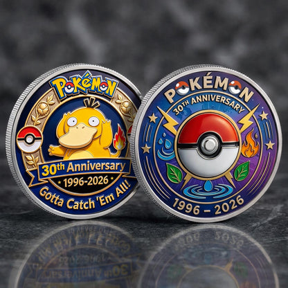 Poke 30th Anniversary Psyduck Collector Edition Printed Coin