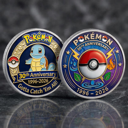 Poke 30th Anniversary Squirtle Collector Edition Printed Coin