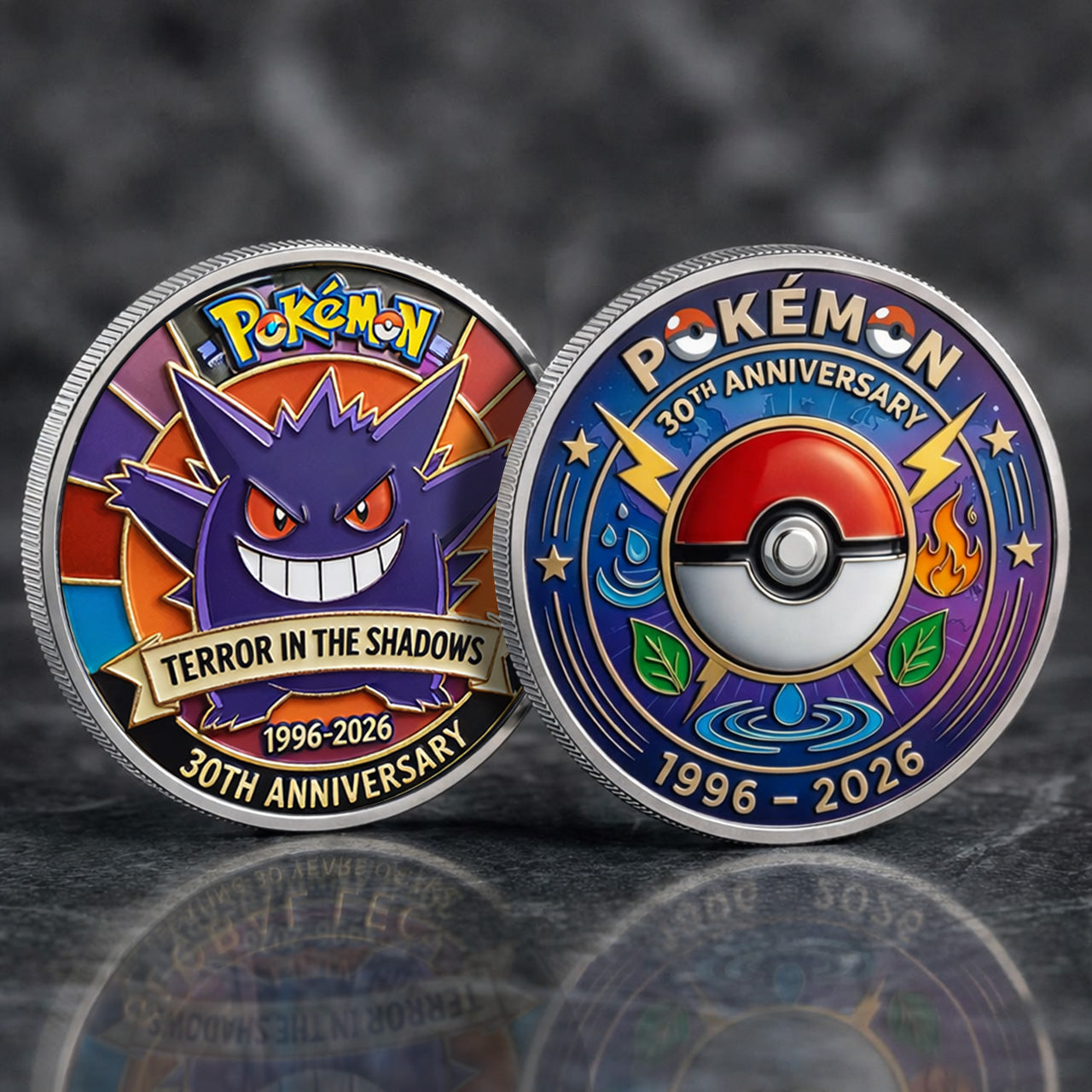 Poke 30th Anniversary Gengar Collector Edition Printed Coin