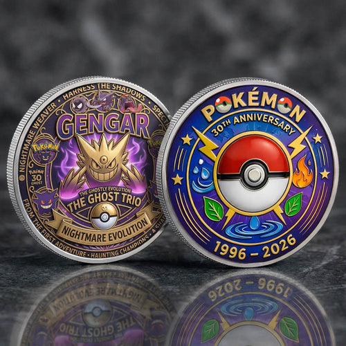 Poke 30th Anniversary Nightmare Evolution Printed Commemorative Coin