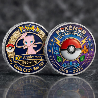 Poke 30th Anniversary Mew Collector Edition Printed Coin
