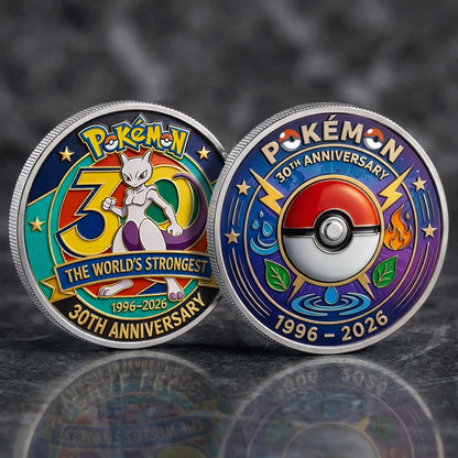 Poke 30th Anniversary Mewtwo Collector Edition Printed Coin