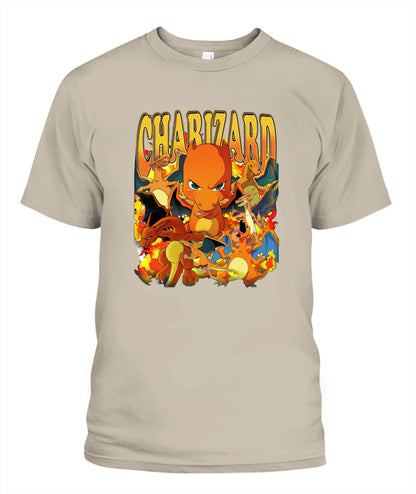 PKM Charizard Printed Graphic Sweatshirt T-Shirt