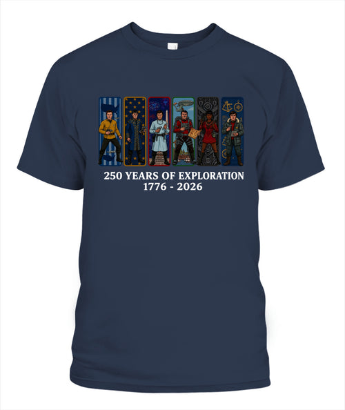 Star Trek 250 Years of Freedom 1776–2026 Patriotic Printed Graphic Hoodie Sweatshirt T-Shirt