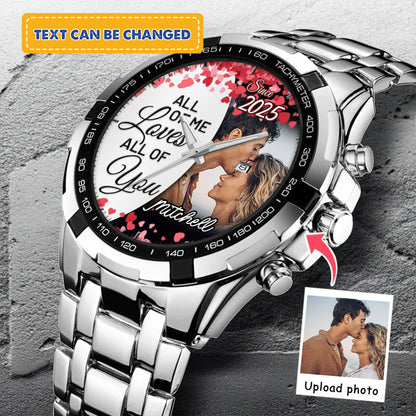 Personalized Love Blooms Photo Keepsake Memory Watches
