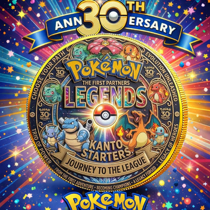 Poke 30th Anniversary The First Partner Printed Commemorative Coin
