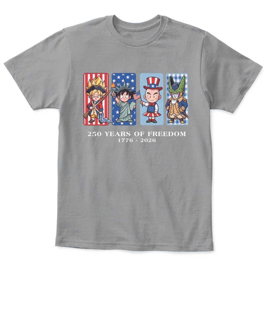 DragonBall 250 Years of Freedom 1776–2026 Patriotic Printed Graphic Hoodie Sweatshirt T-Shirt