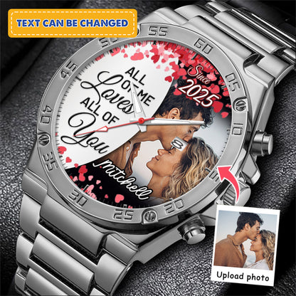 Personalized Love Blooms Photo Keepsake Memory Watches
