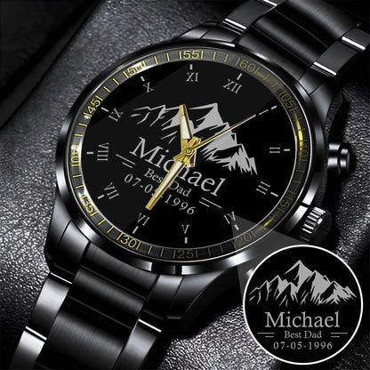 Father's Day Gift For Dad Best Dad Silver Mountain Limited Edition Watch