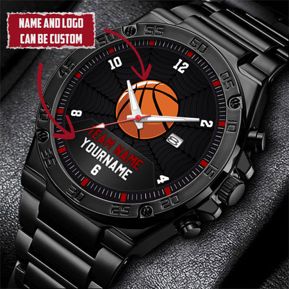 Basketball Personalized Team Name, Name & Number Quartz Watch