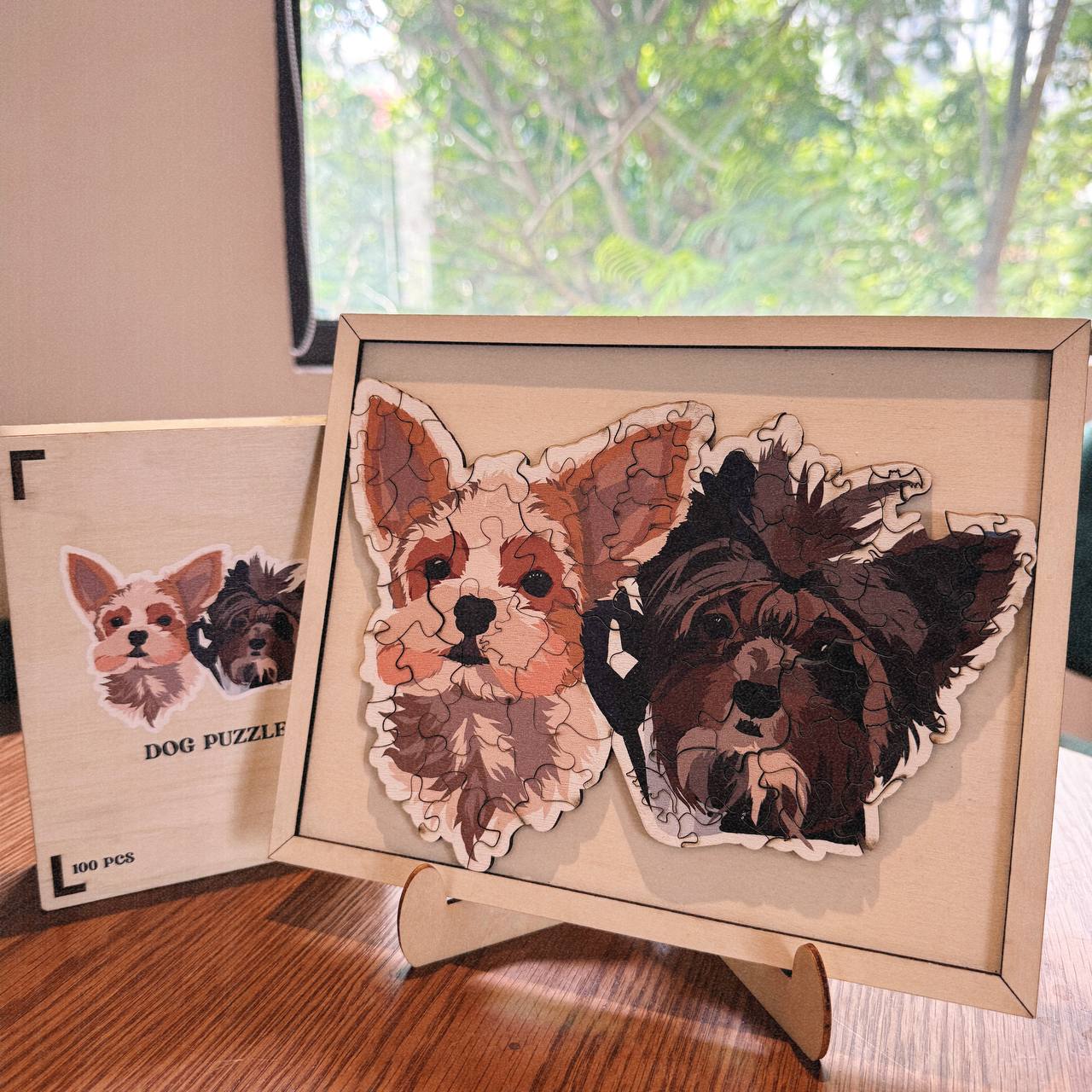 Personalized Pet Dog Cat Photo Wooden Puzzle