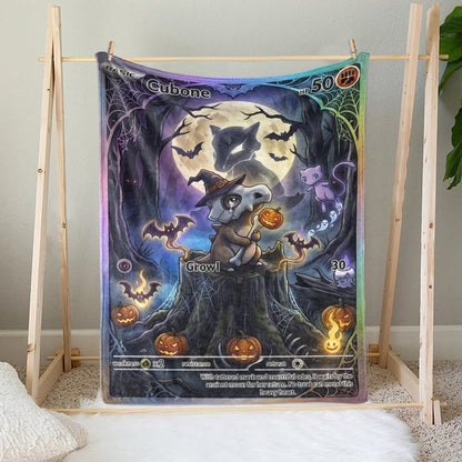 PKM Cubone Halloween Custom Fleece Blanket