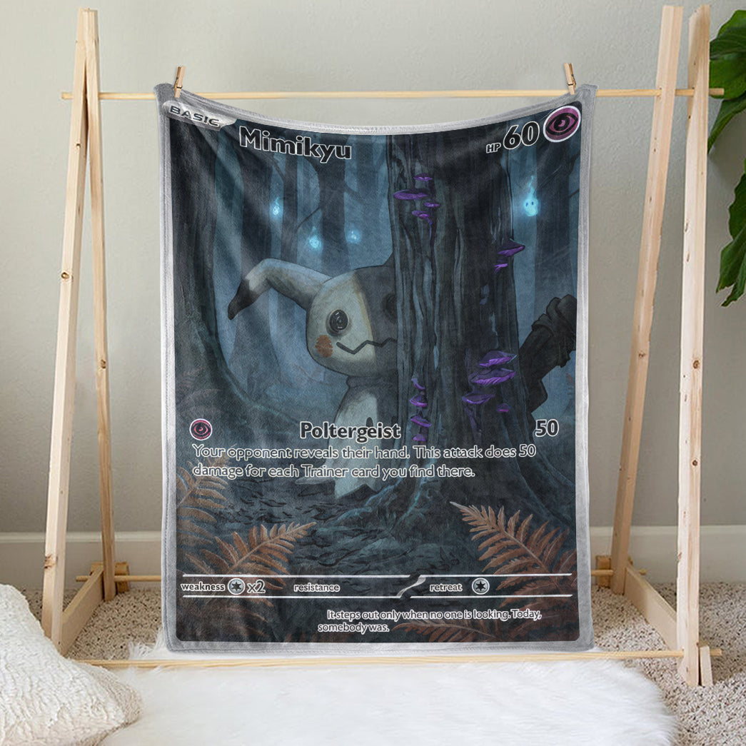 PKM Dark Mimikyu Custom Fleece Blanket