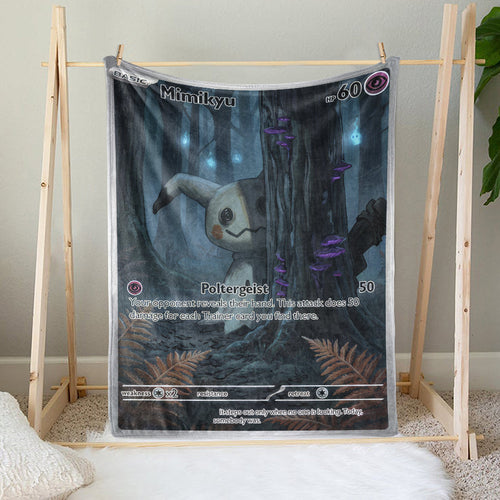 PKM Dark Mimikyu Custom Fleece Blanket