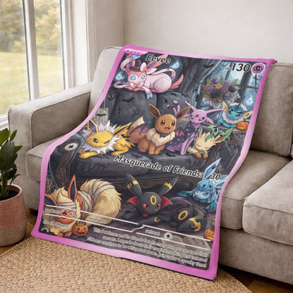PKM Eevee Halloween Custom Fleece Blanket