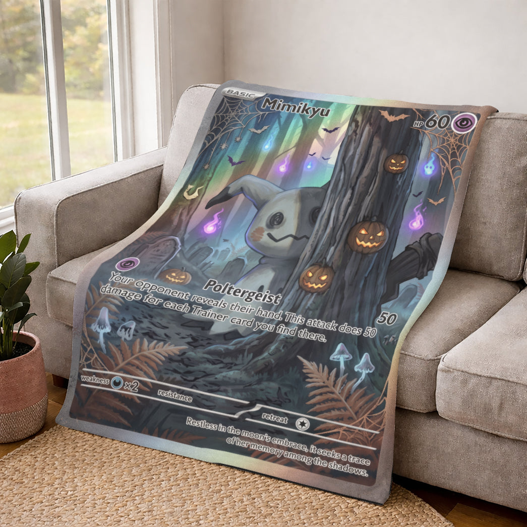 PKM Mimikyu Halloween Custom Fleece Blanket