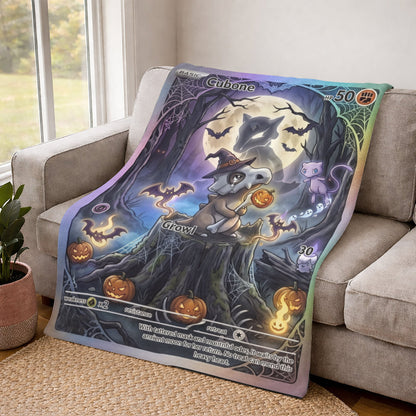 PKM Cubone Halloween Custom Fleece Blanket