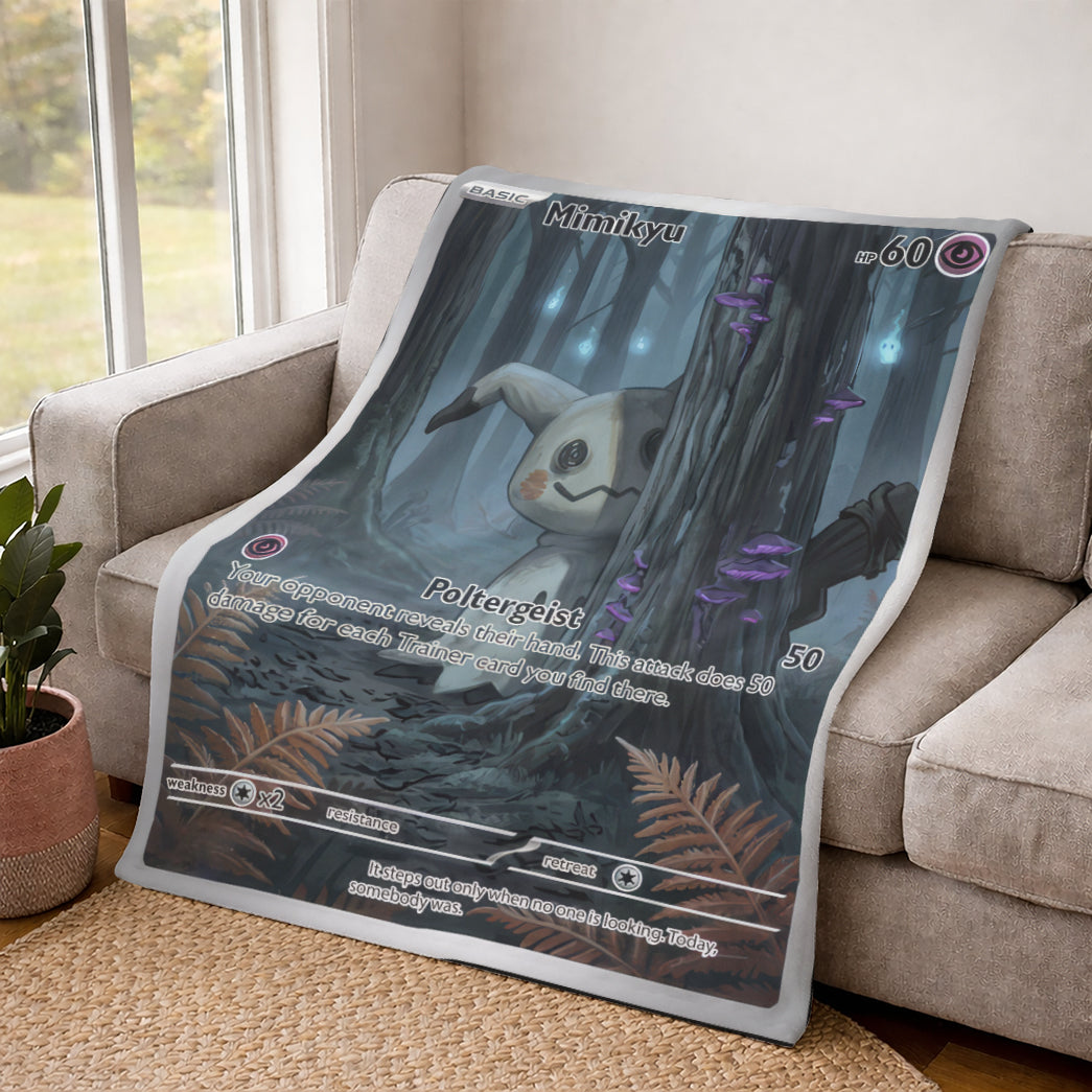 PKM Dark Mimikyu Custom Fleece Blanket