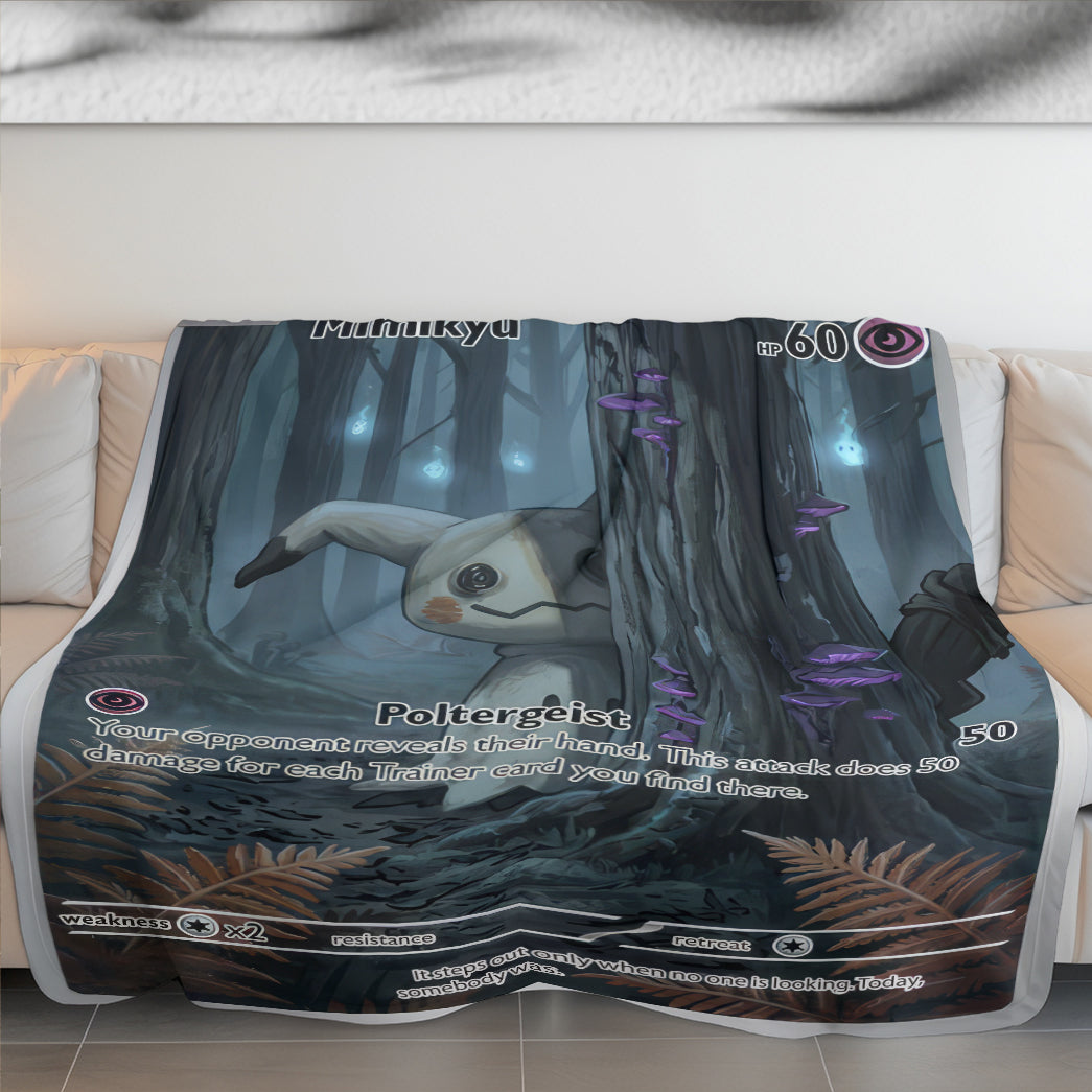 PKM Dark Mimikyu Custom Fleece Blanket