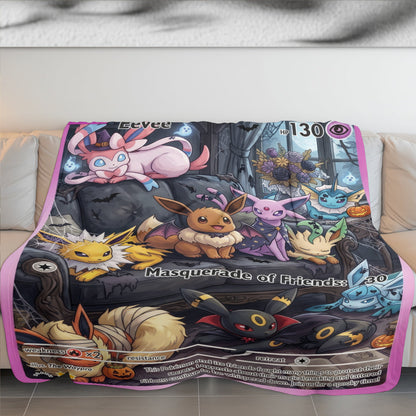 PKM Eevee Halloween Custom Fleece Blanket