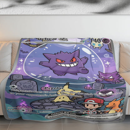 PKM Gengar Custom Fleece Blanket