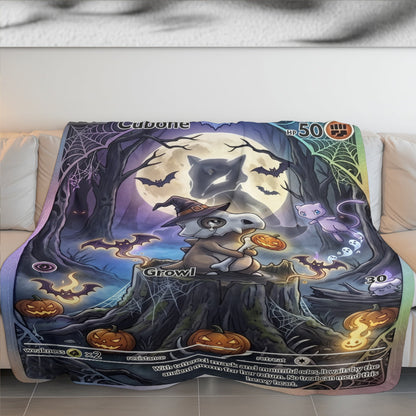 PKM Cubone Halloween Custom Fleece Blanket