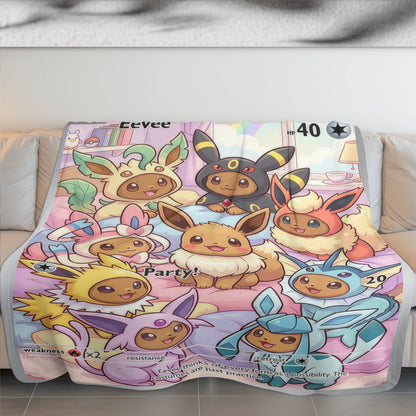 PKM Eevee Evolution Custom Fleece Blanket