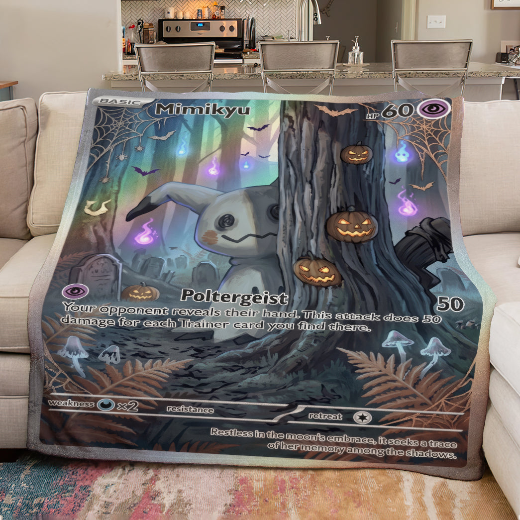 PKM Mimikyu Halloween Custom Fleece Blanket