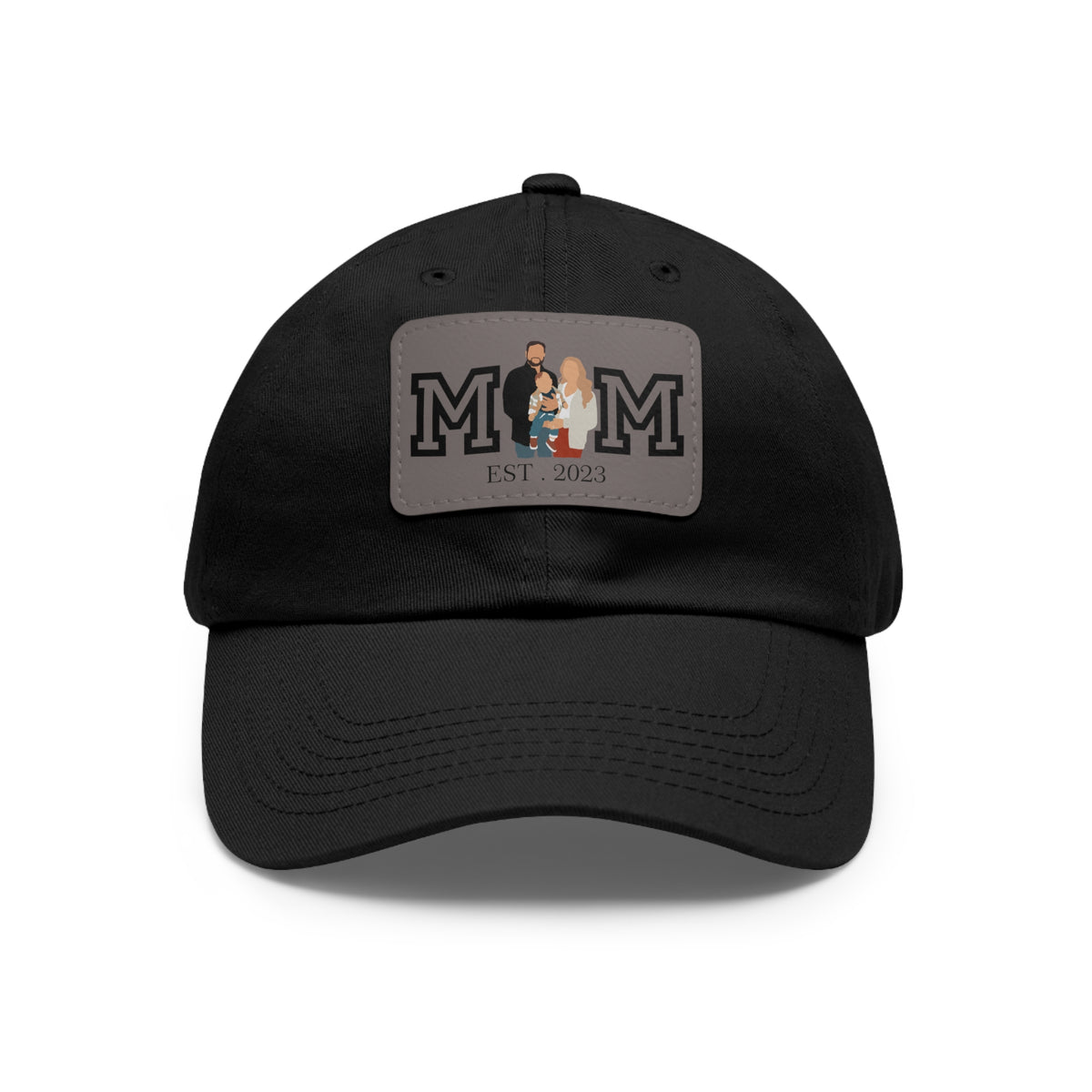 Custom MOM EST Hat with Leather Patch