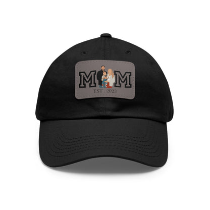 Custom MOM EST Hat with Leather Patch