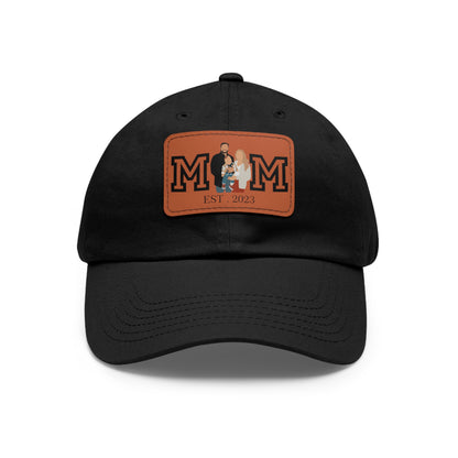 Custom MOM EST Hat with Leather Patch