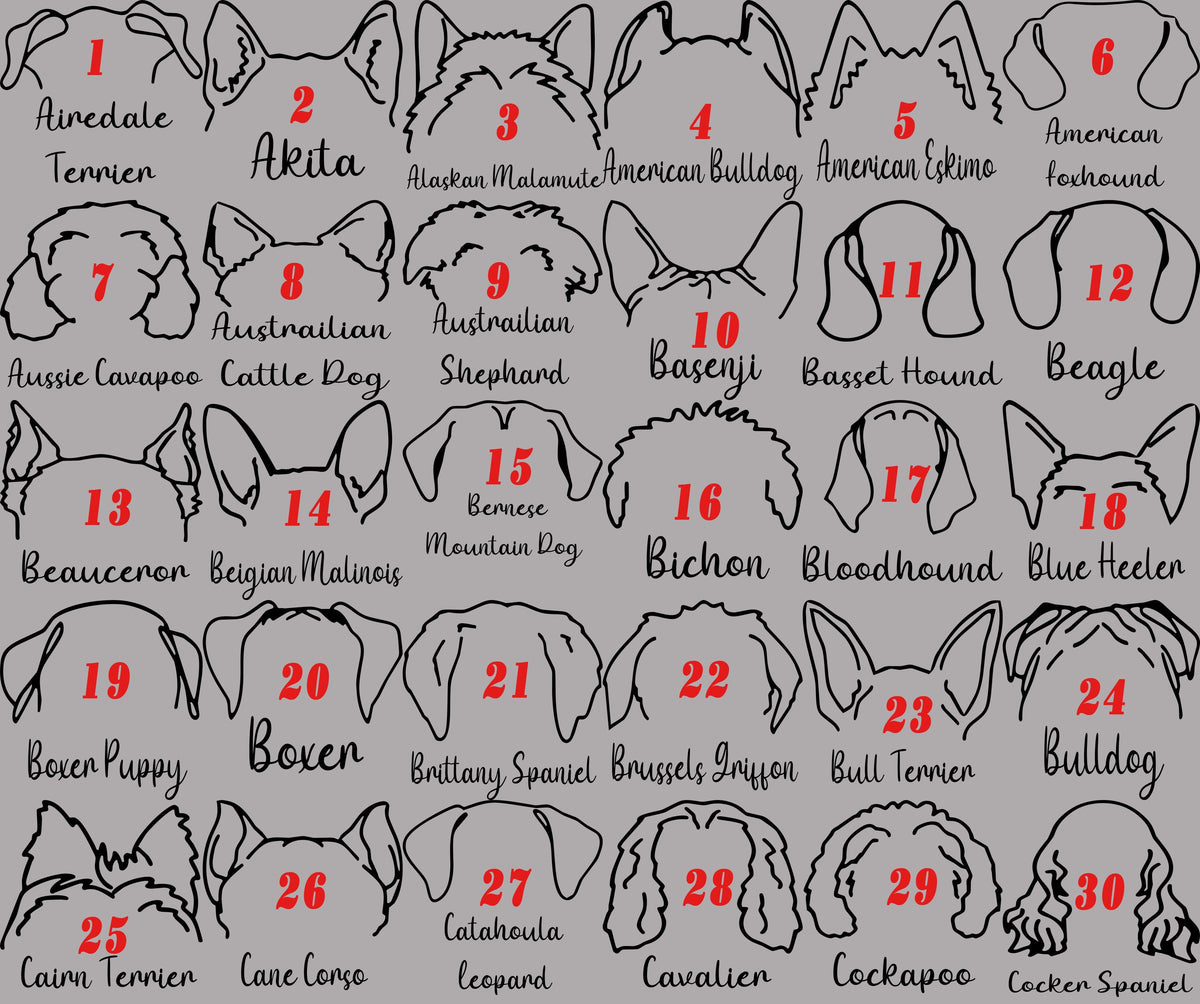 Personalized Dog Ear Stockings