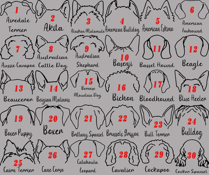 Personalized Dog Ear Stockings