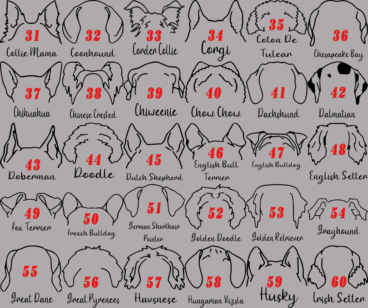 Personalized Dog Ear Stockings