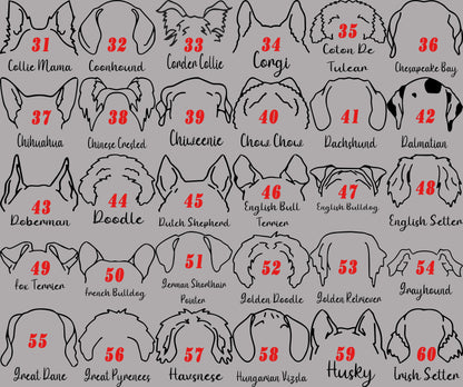 Personalized Dog Ear Stockings