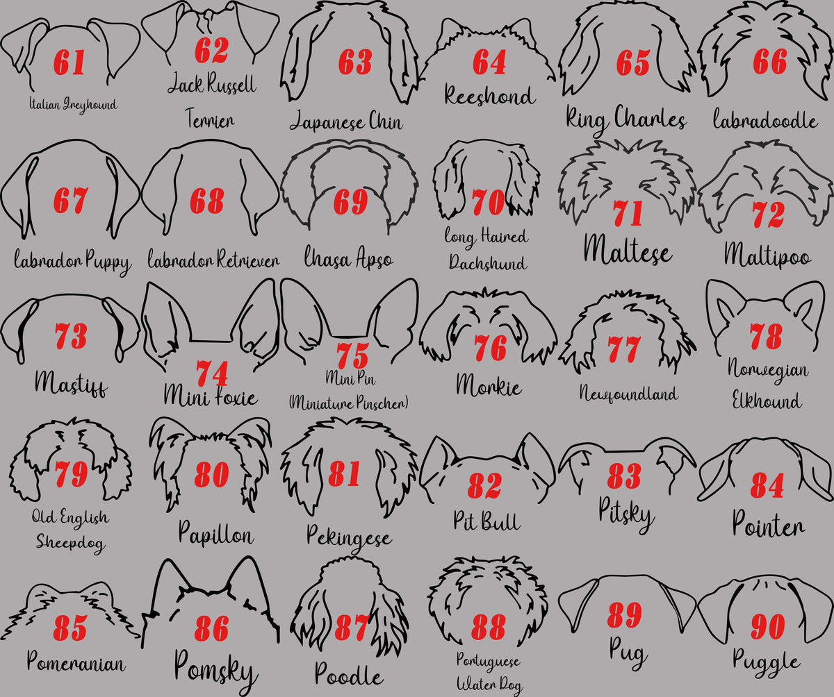 Personalized Dog Ear Stockings