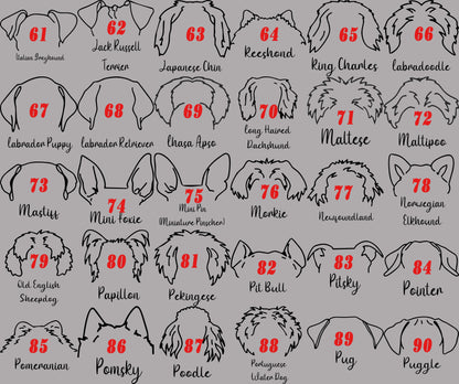 Personalized Dog Ear Stockings