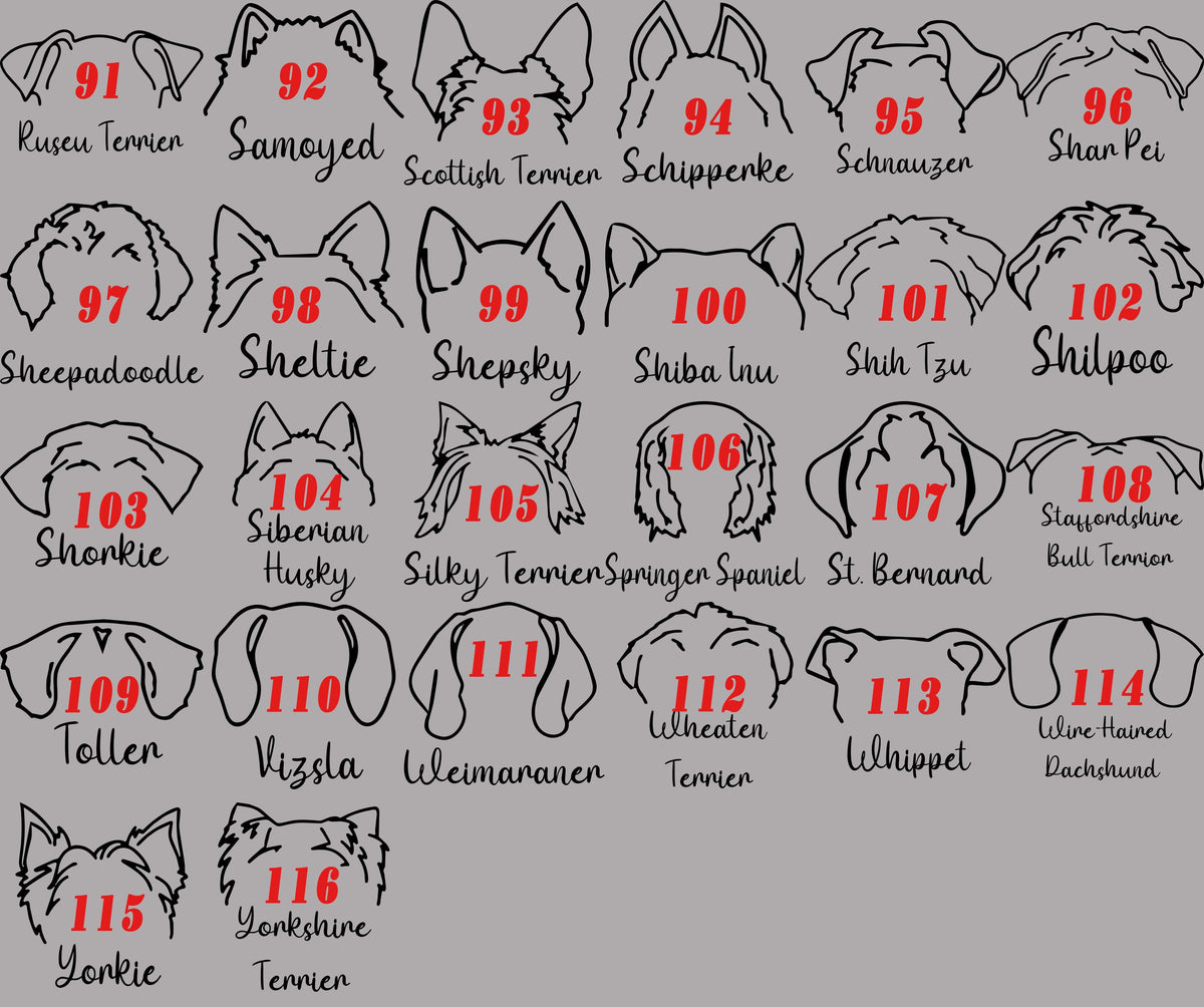 Personalized Dog Ear Stockings