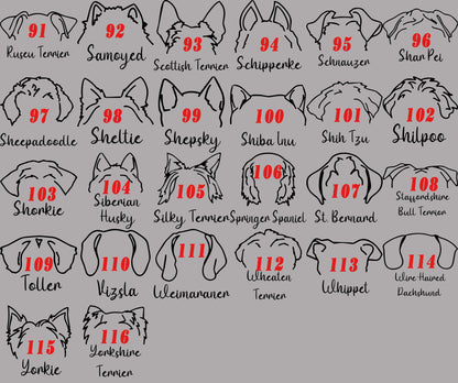 Personalized Dog Ear Stockings