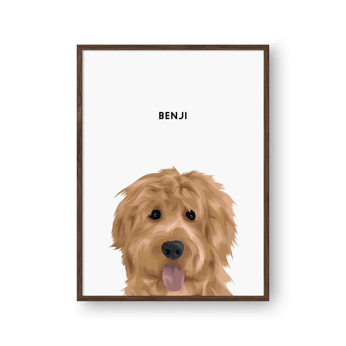 Personalized Pet Dog Cat Framed Poster Portrait