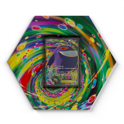 114/119 Gengar Pokémon Card Artwork Hexagon Display