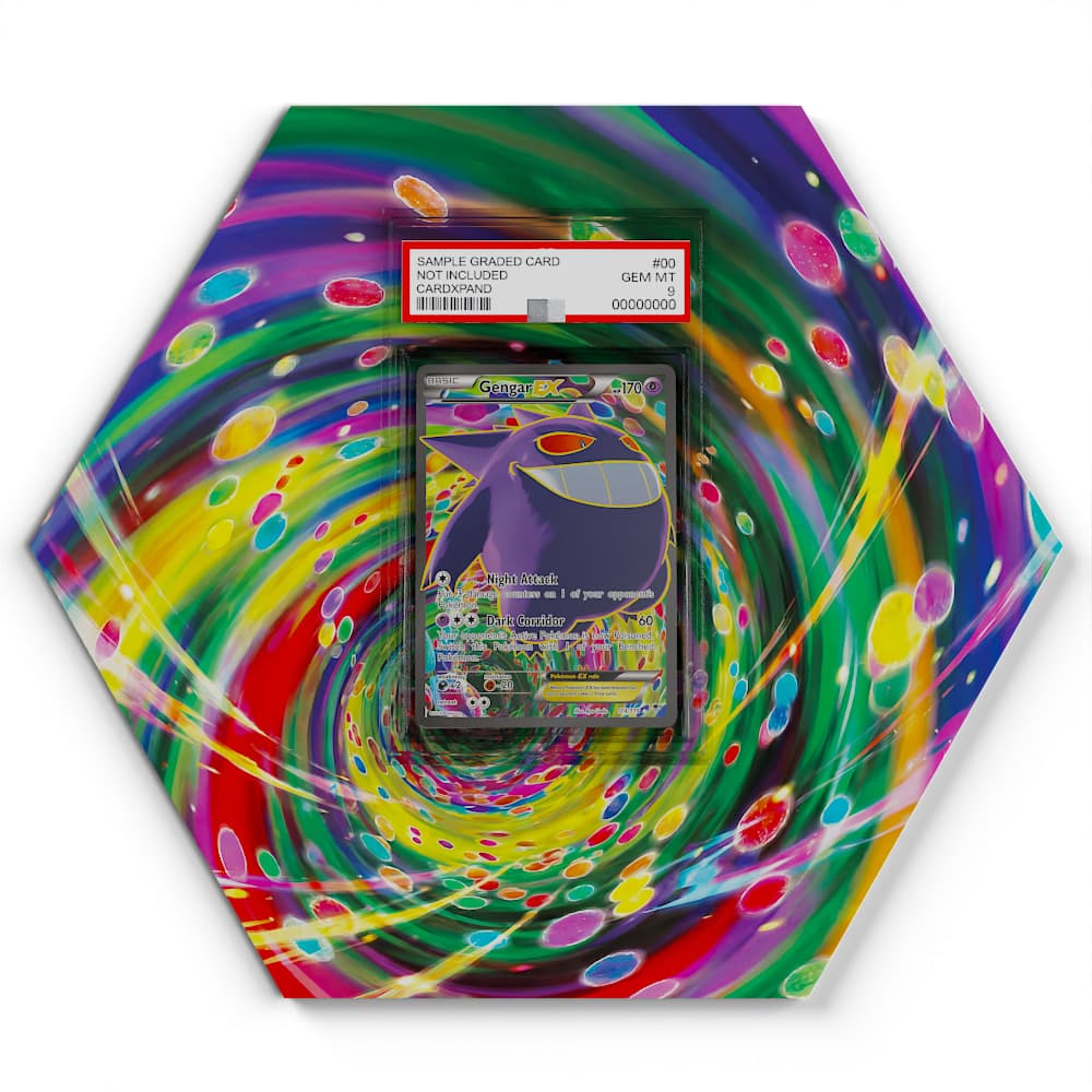 114/119 Gengar Pokémon Card Artwork Hexagon Display
