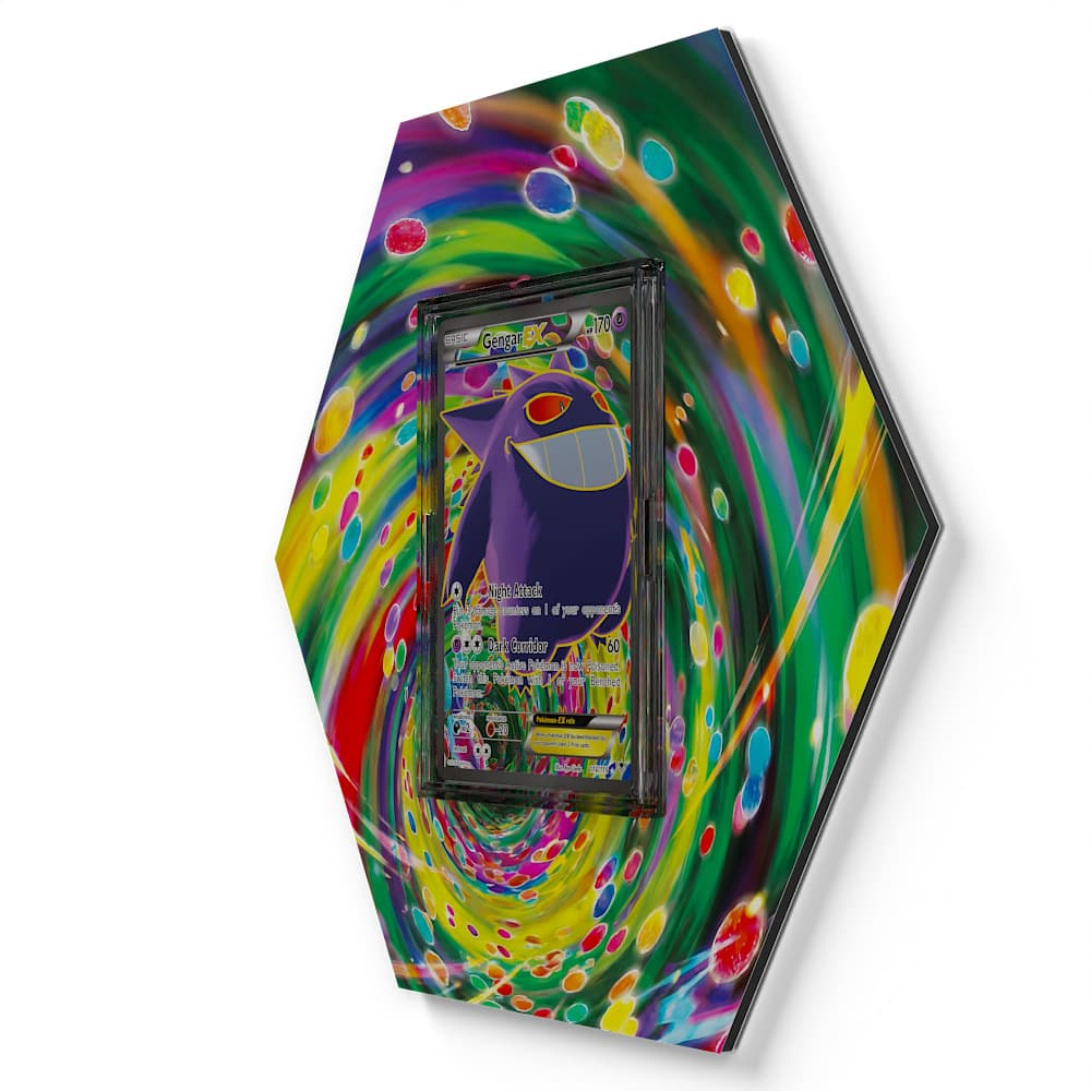 114/119 Gengar Pokémon Card Artwork Hexagon Display