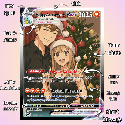Custom PKM Anime Art Style Card Extended Art Display