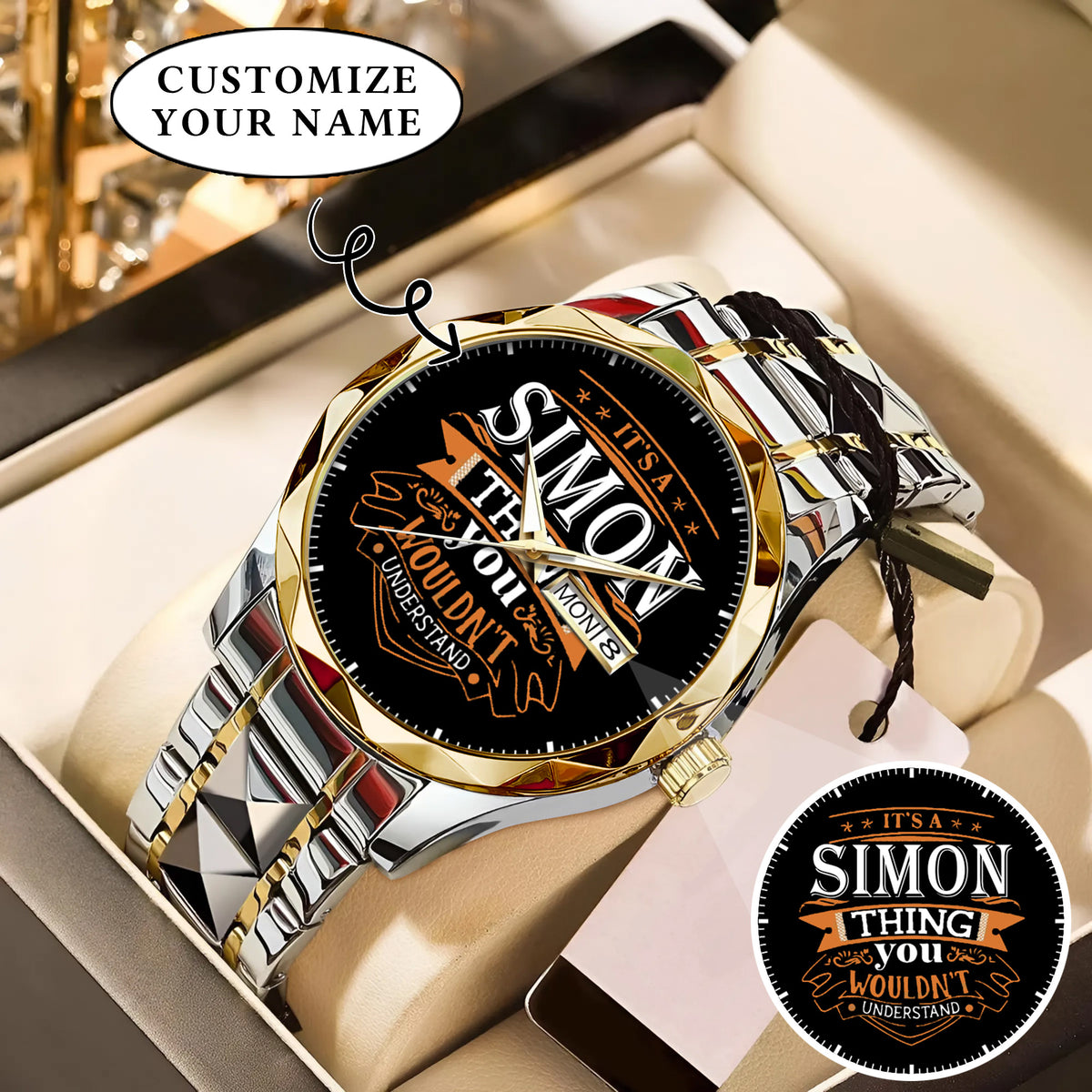 Personalized Custom Name Watch Gift For Him
