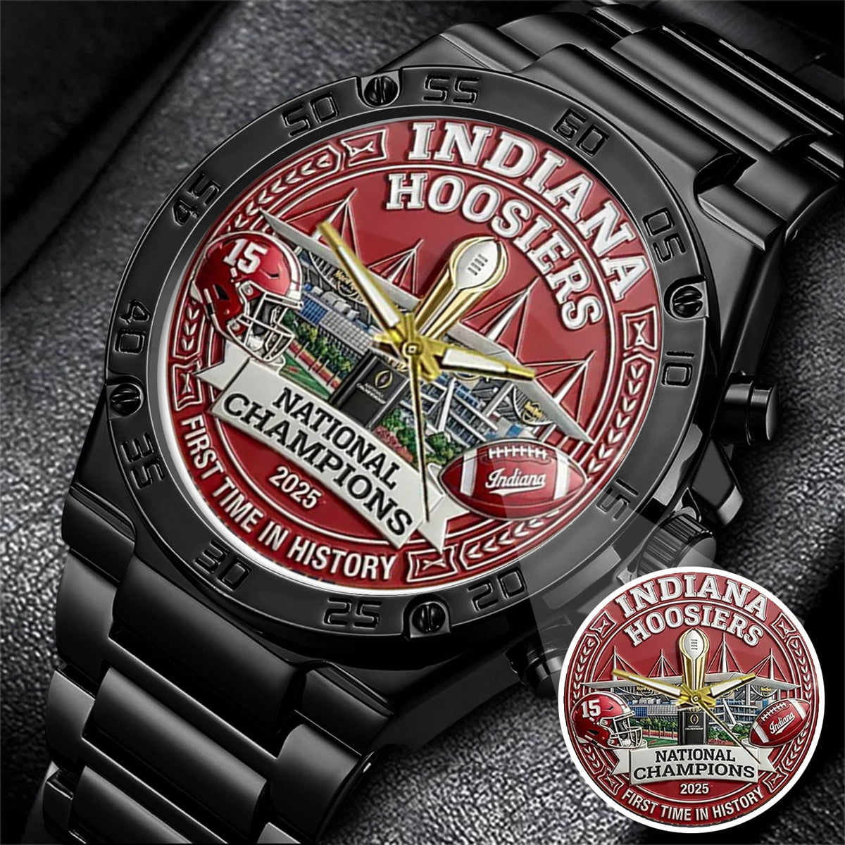 Personalized Indiana Hoosiers Football Watch