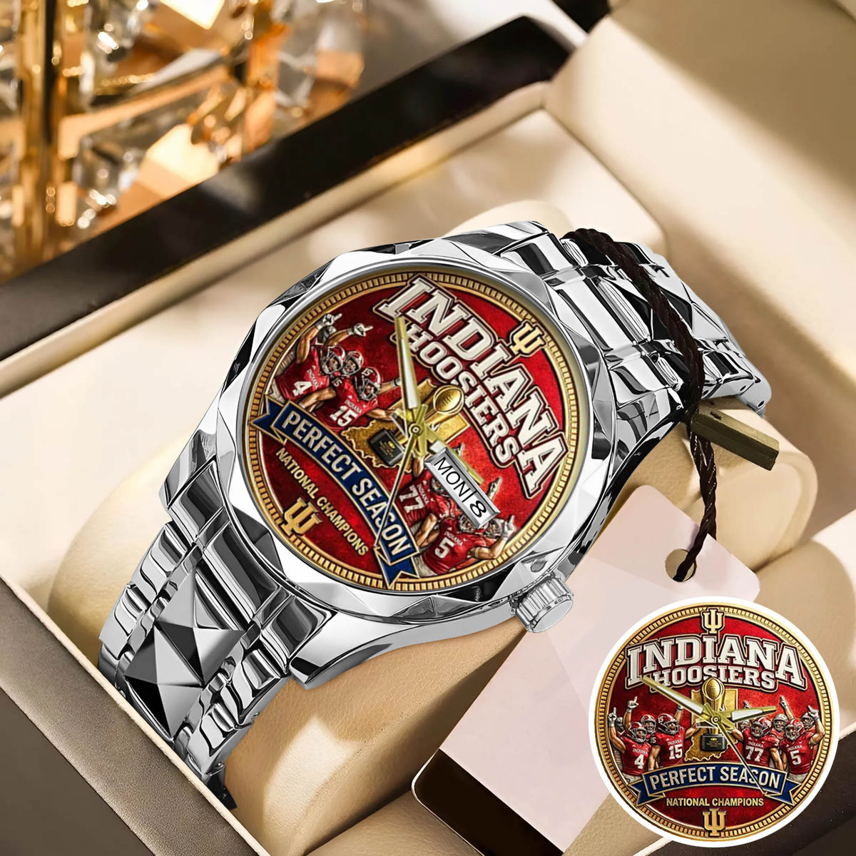 Personalized Indiana Hoosiers Football Watch